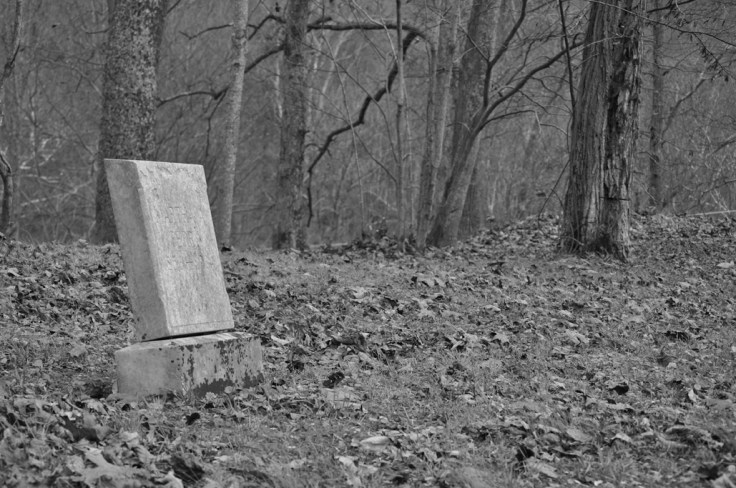 leaning headstone b&amp;w for web